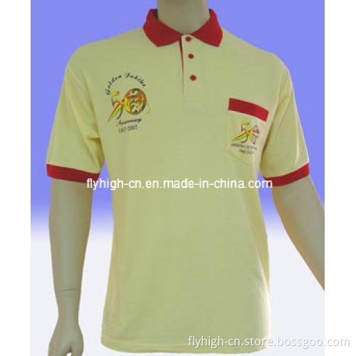 Custom Logo Printed White Polo Shirt
